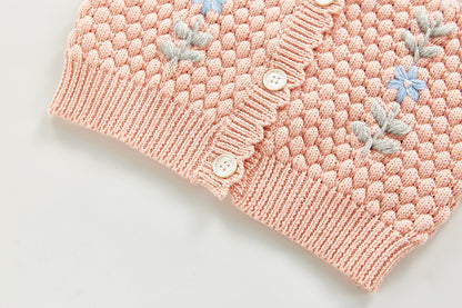 Hand-embroidered Jacket Top All-match Cardigan