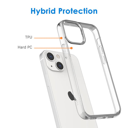 For Iphone 13 6.1-Inch, Non-Yellowing Shockproof Phone Bumper Cover, Anti-Scratc