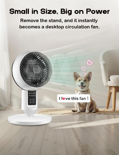 Adjustable Pedestal Fan with Remote Control | 3D Oscillation for Quiet Cooling