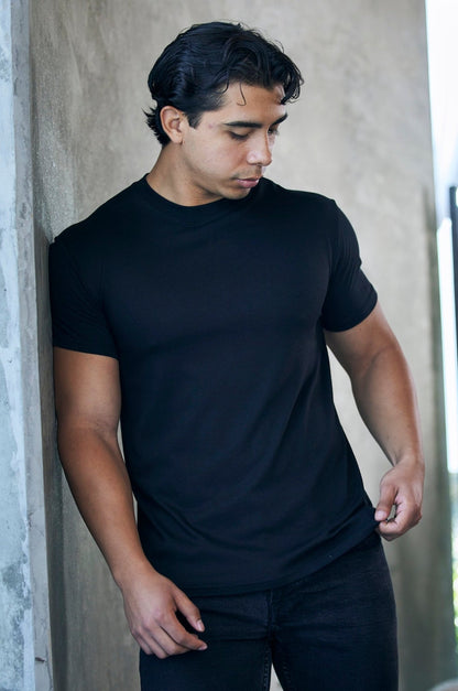 Le T-shirt Original en Viscose de Bambou/Coton Bio à Manches Courtes pour Homme - Coupe Classique