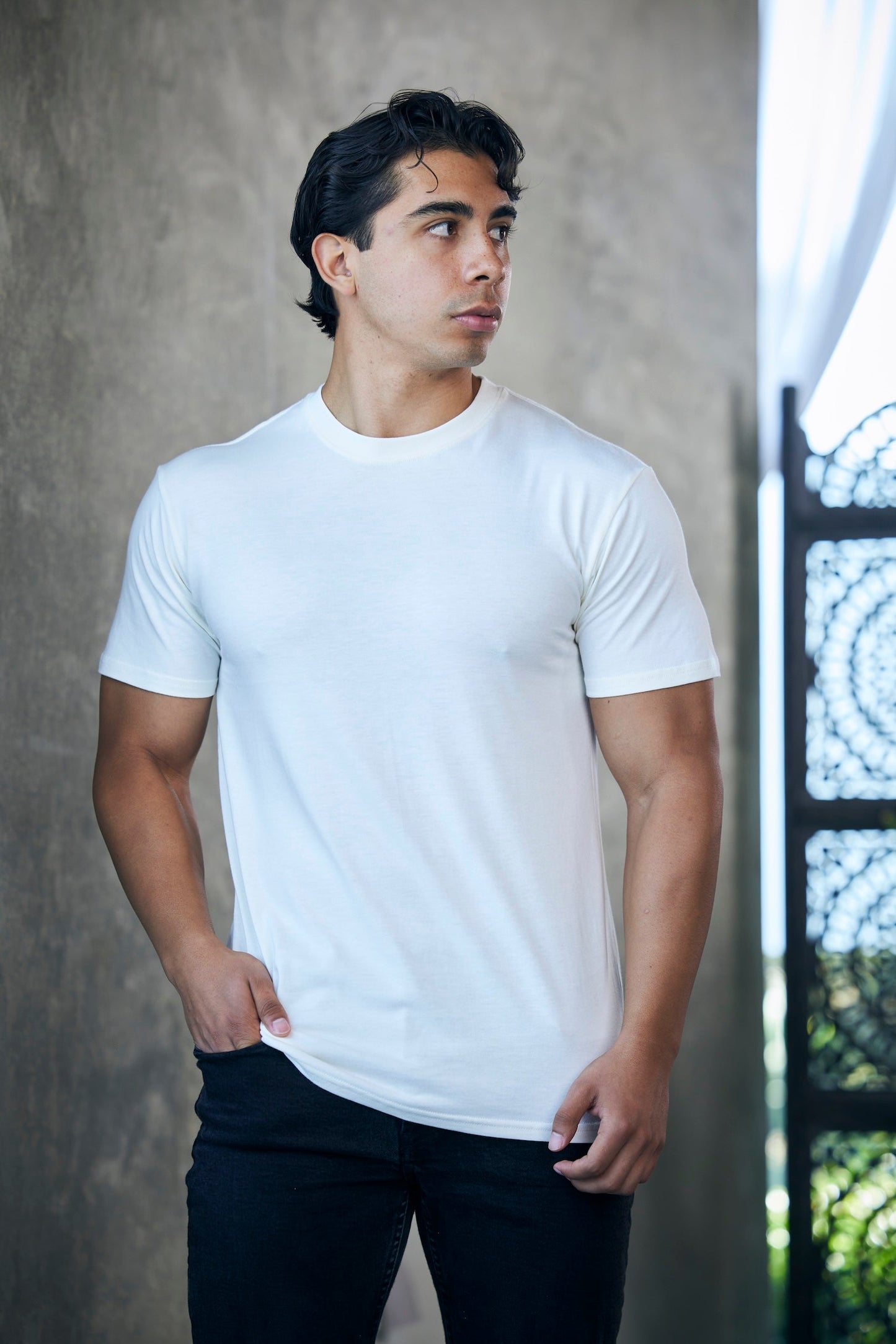 Le T-shirt Original en Viscose de Bambou/Coton Bio à Manches Courtes pour Homme - Coupe Classique