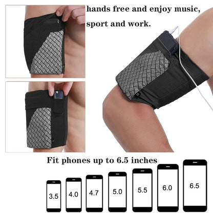 Phone Armband for Running - Universal Cell Phone Holder for Fitness and Gym Workouts