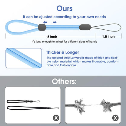 Wrist Strap Lanyard, Adjustable Nylon Colorful For Mobile Phone, Camara, Usb Fla