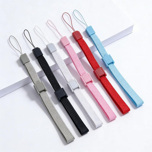 Dragonne, 6 dragonnes de téléphone réglables, bracelets polyvalents avec loquet pour