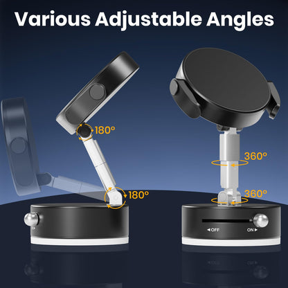 Adjustable Vacuum Magnetic Phone Holder, Vacuum Suction