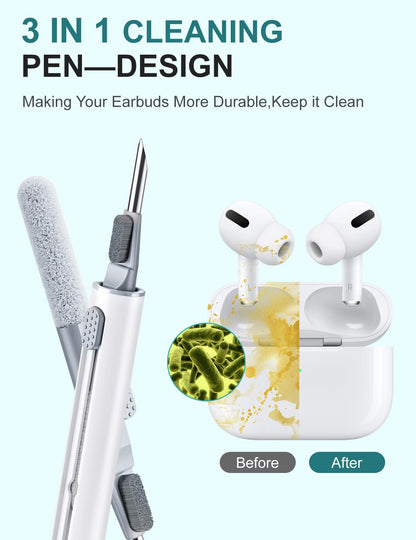 Cleaner Kit For Airpods Pro 4 3 2 1, Multi-Function Cleaning Pen Tool With Soft