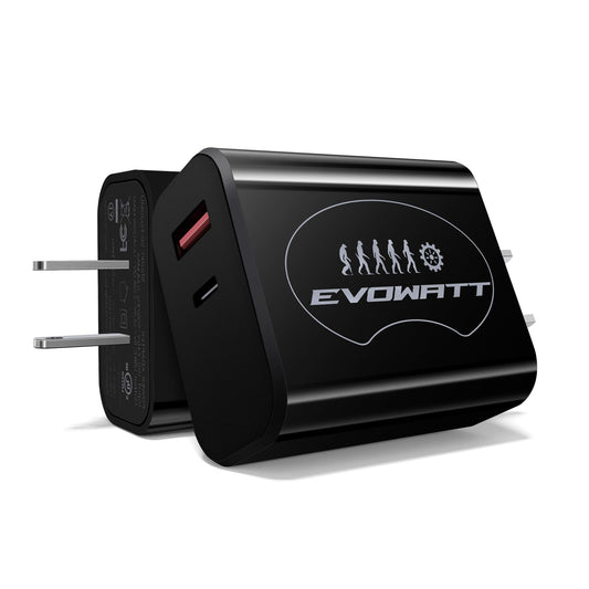 C Wall Charger 20W With Ul Certified,20W Dual Port Phone Charger Adapter Block P