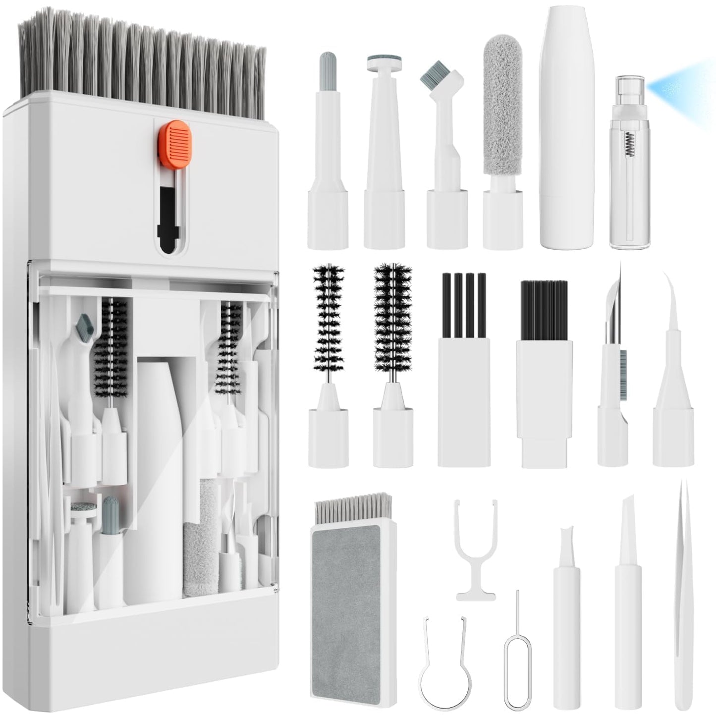Kit Keyboard Cleaner Brush, 22-In-1 Multi-Function Laptop Cleaner Tool For Macbo