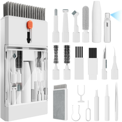 Kit Keyboard Cleaner Brush, 22-In-1 Multi-Function Laptop Cleaner Tool For Macbo