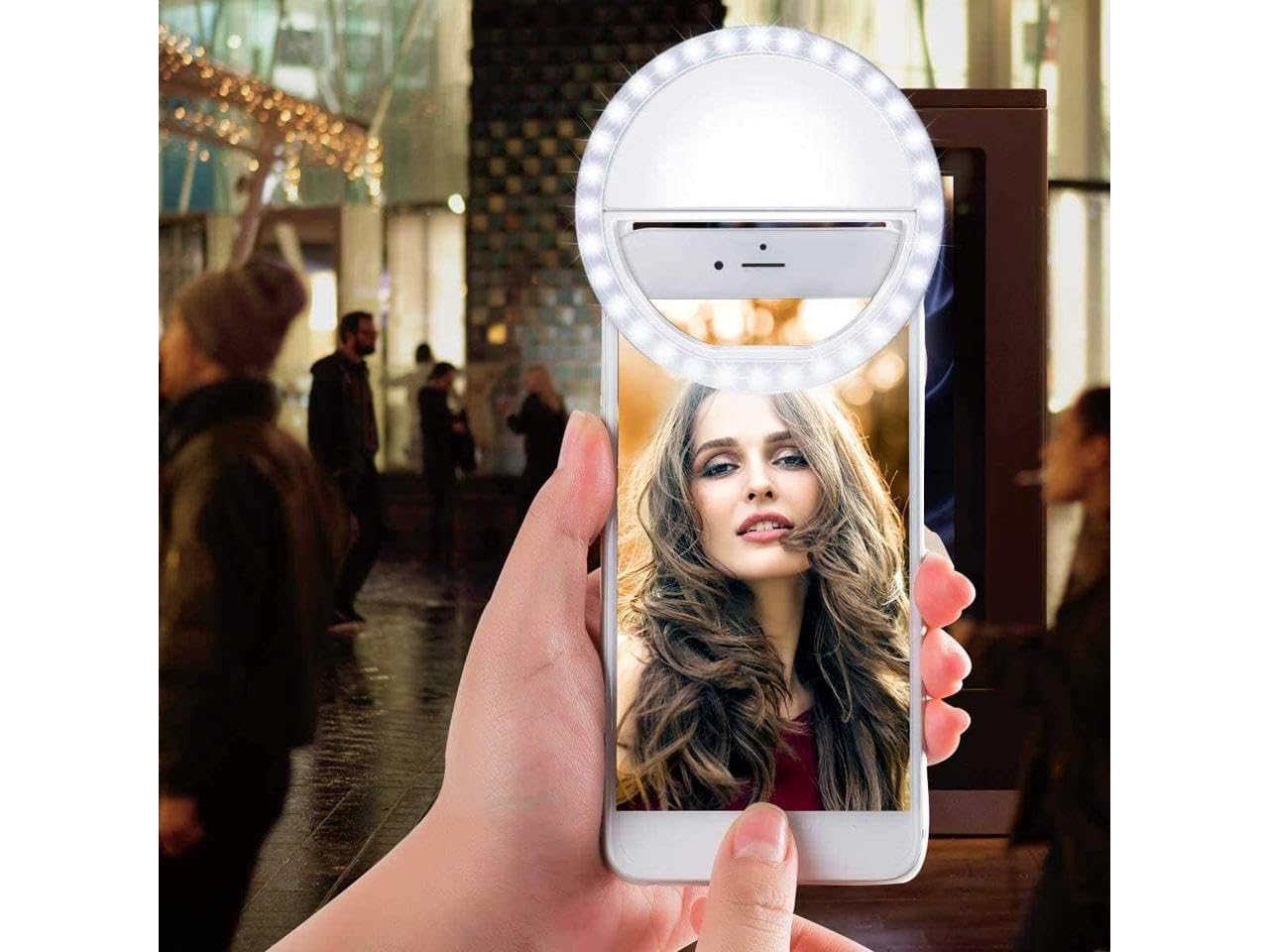 Light For Iphone, Android, Tablet - Rechargeable Clip-On 3 Light Levels