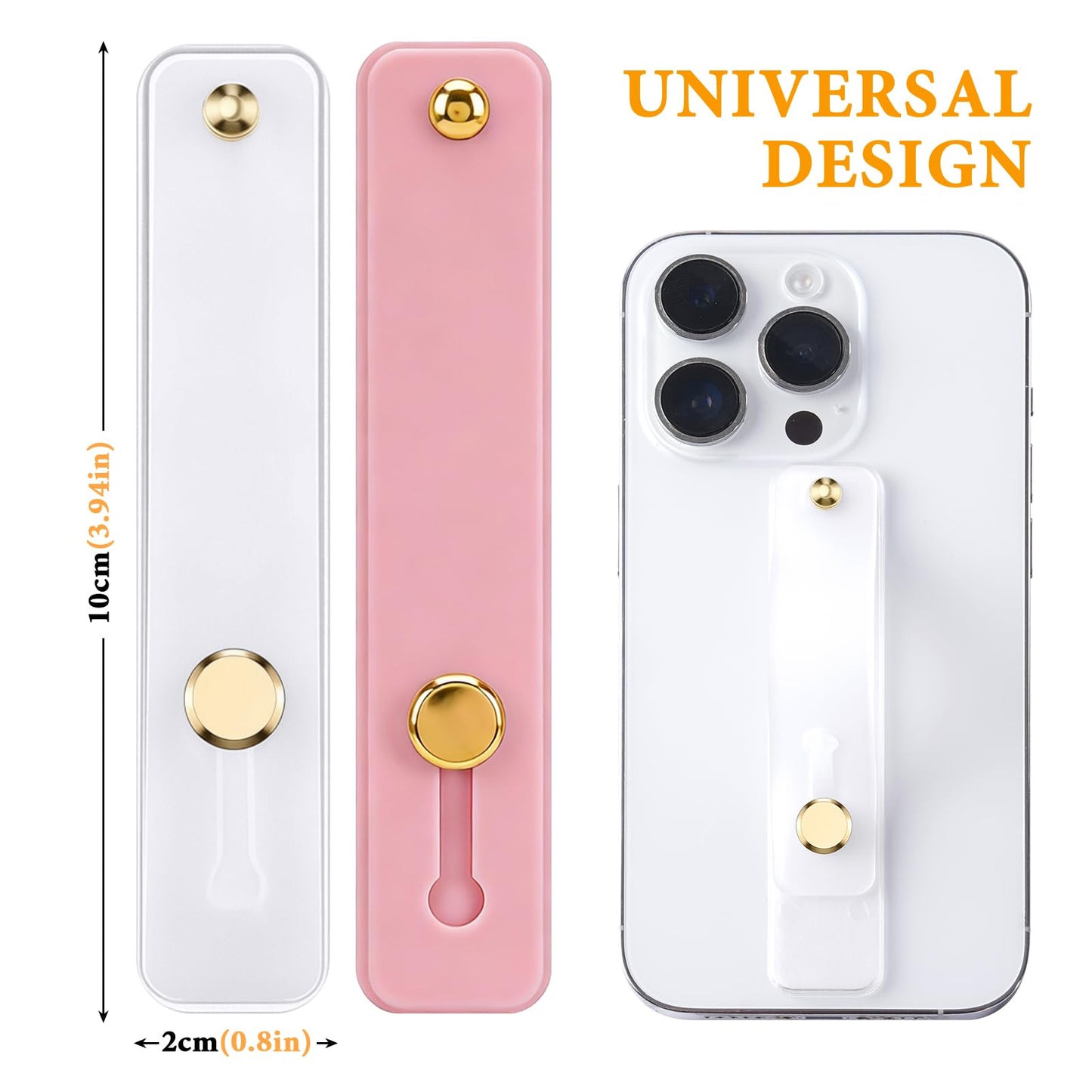 Silicone Phone Strap With Kickstand - Versatile Grip & Holder For Most Phones An