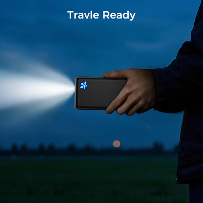 10000mAh Ultra Slim Power Bank - Lightweight Pocket-Sized 15W Portable Charger