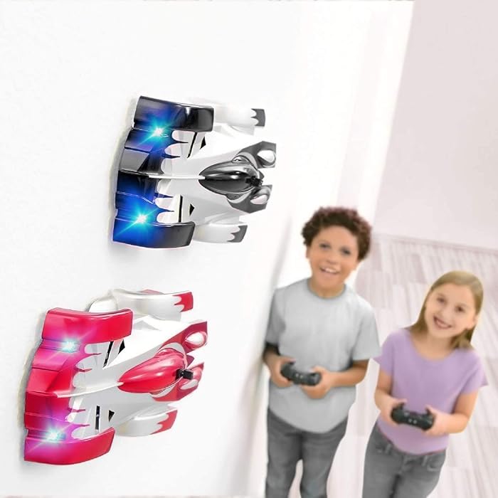 RC Wall Climbing Car Infrared Laser Tracking Remote Control Stunt Toy