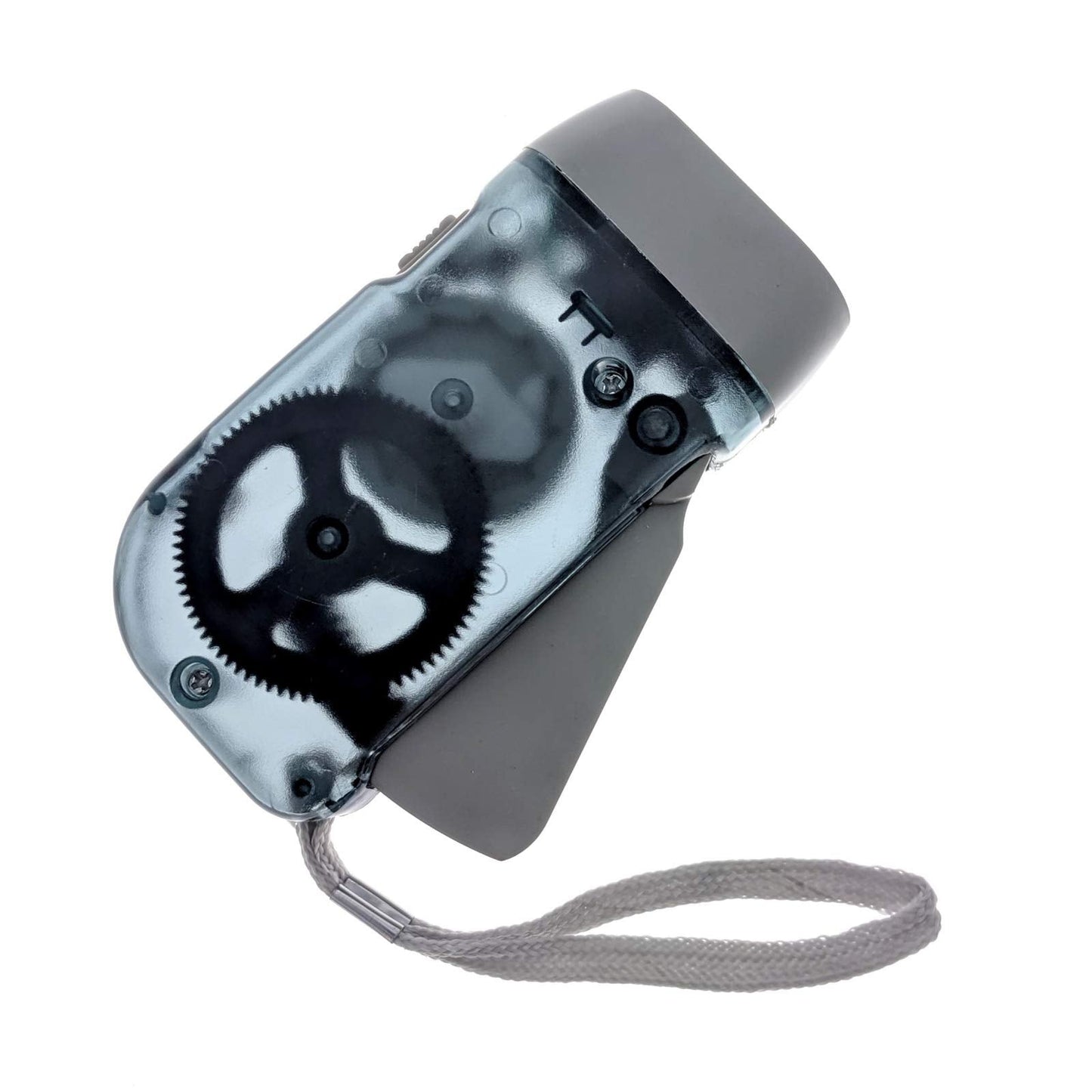 Hand Crank Flashlight — 3 LED No Battery Emergency Light, Hand Powered Torch