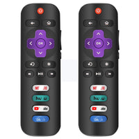 2 Replacement Only For Roku Tv Remote, Compatible For Tcl Roku/Hisense Roku/Sha