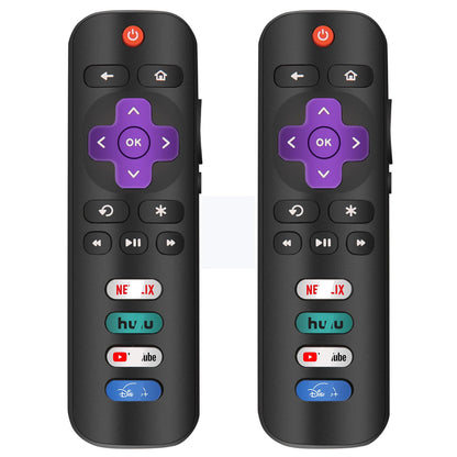 2 Replacement Only For Roku Tv Remote, Compatible For Tcl Roku/Hisense Roku/Sha