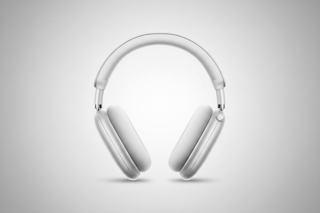 Wireless Over-Ear Headphones with Active Noise Cancelling and Built-In Microphone