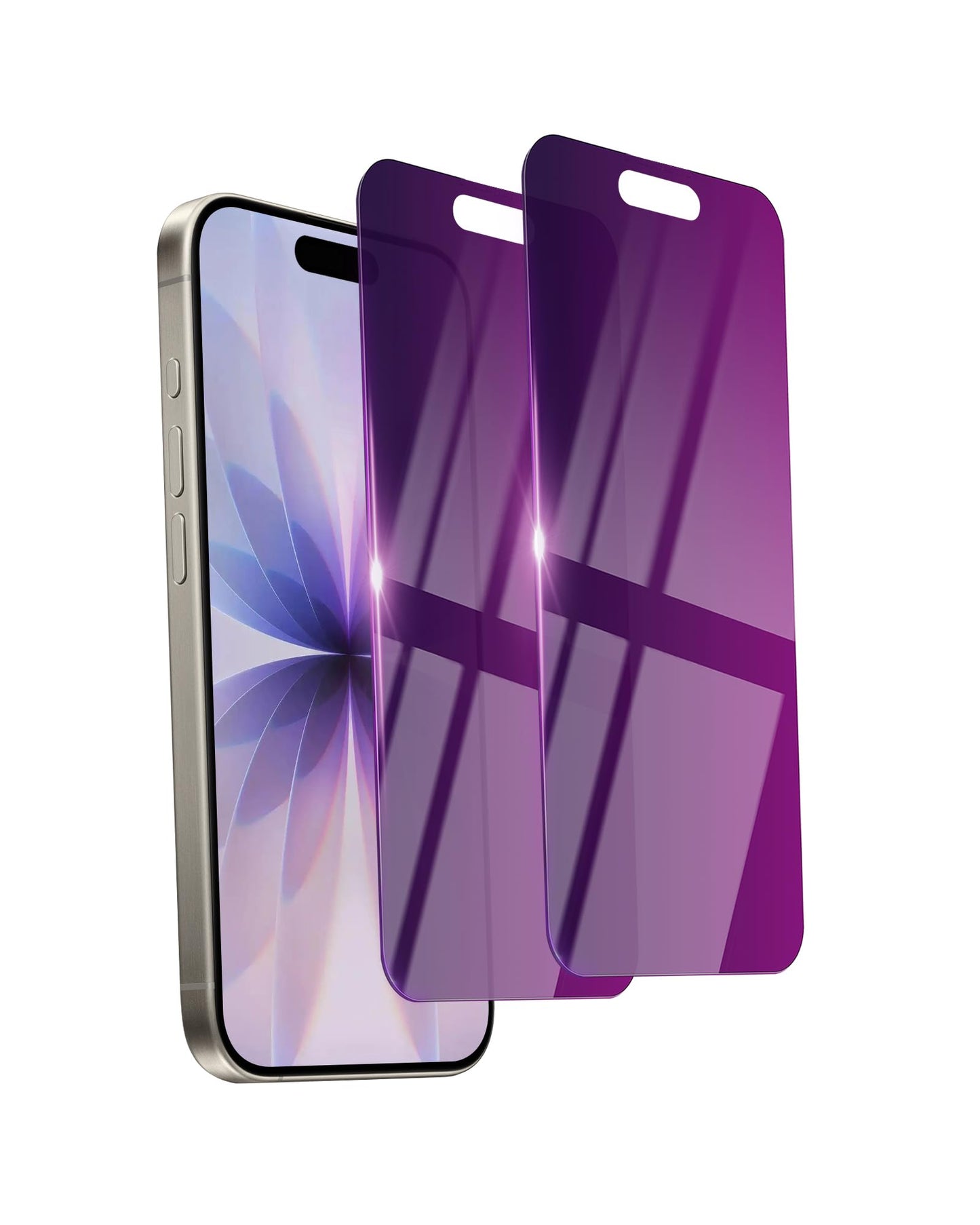 17 Privacy Screen Protector 2 Pack — Anti-Spy Tempered Glass 6.3", Full Coverage