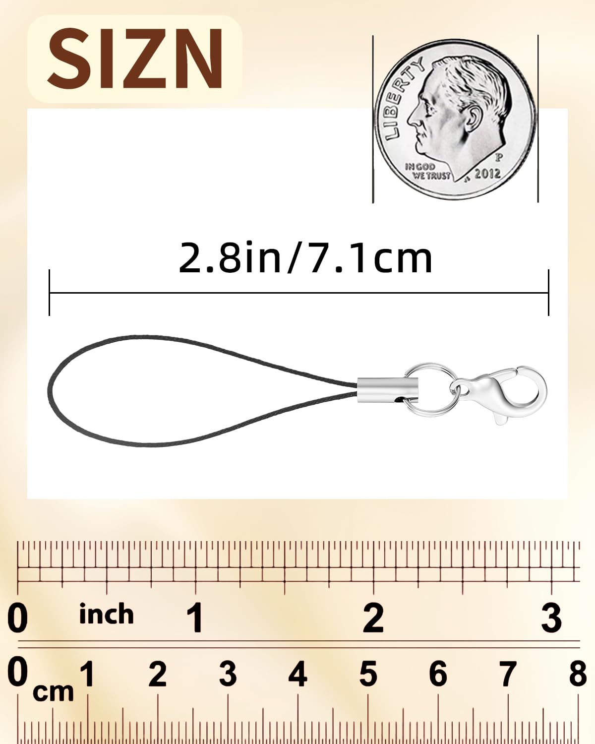 Charm Straps 100 Pack — Lobster Clasp Lanyard for Cell Phone, USB, Keychains & D