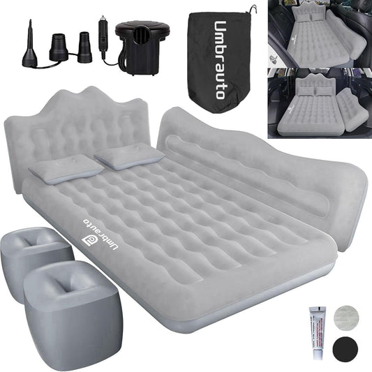 Umbrauto 23.62in/60cm Wide Inflatable Truck Mattress Car & SUV Back Seat Camping Bed with Pump