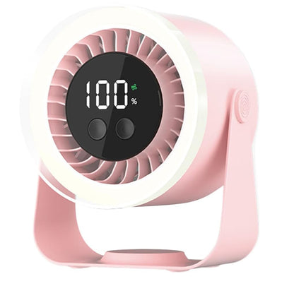 Portable Desk Fan | USB Rechargeable with 10-Speed Quiet Operation | Compact Design for Efficient Cooling