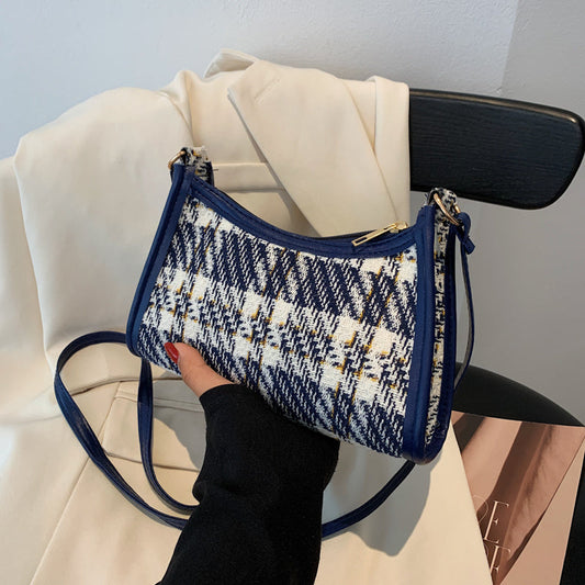 Bolso de hombro para mujer con pintura al óleo, bandolera de un solo hombro, bolso de mano informal con cremallera a color