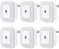 Night Light Lamp With Smart Sensor Dusk To Dawn Sensor, Daylight White, 0.5W Plu