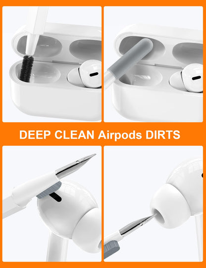 Cleaner Kit, Electronics Cleaning Kit With Retractable Big Brush, Portable, 20 I