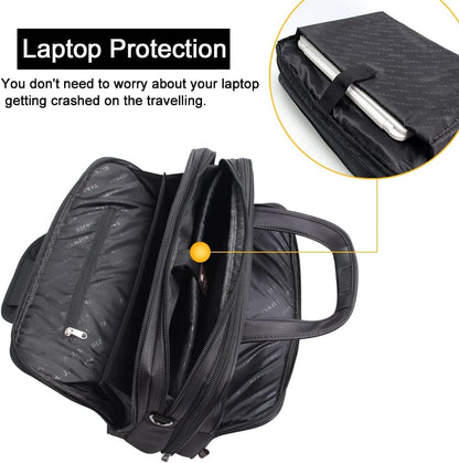 Men’s Canvas Laptop Tote Bag 17 19 Inch Business Work Briefcase