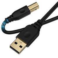 USB-A to USB-B Printer Cable - High Speed USB 2.0 Printer and Scanner Cord
