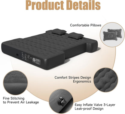 DikaSun 5.5-5.8 Ft Full Size Pickup Truck Bed Air Mattres,Black