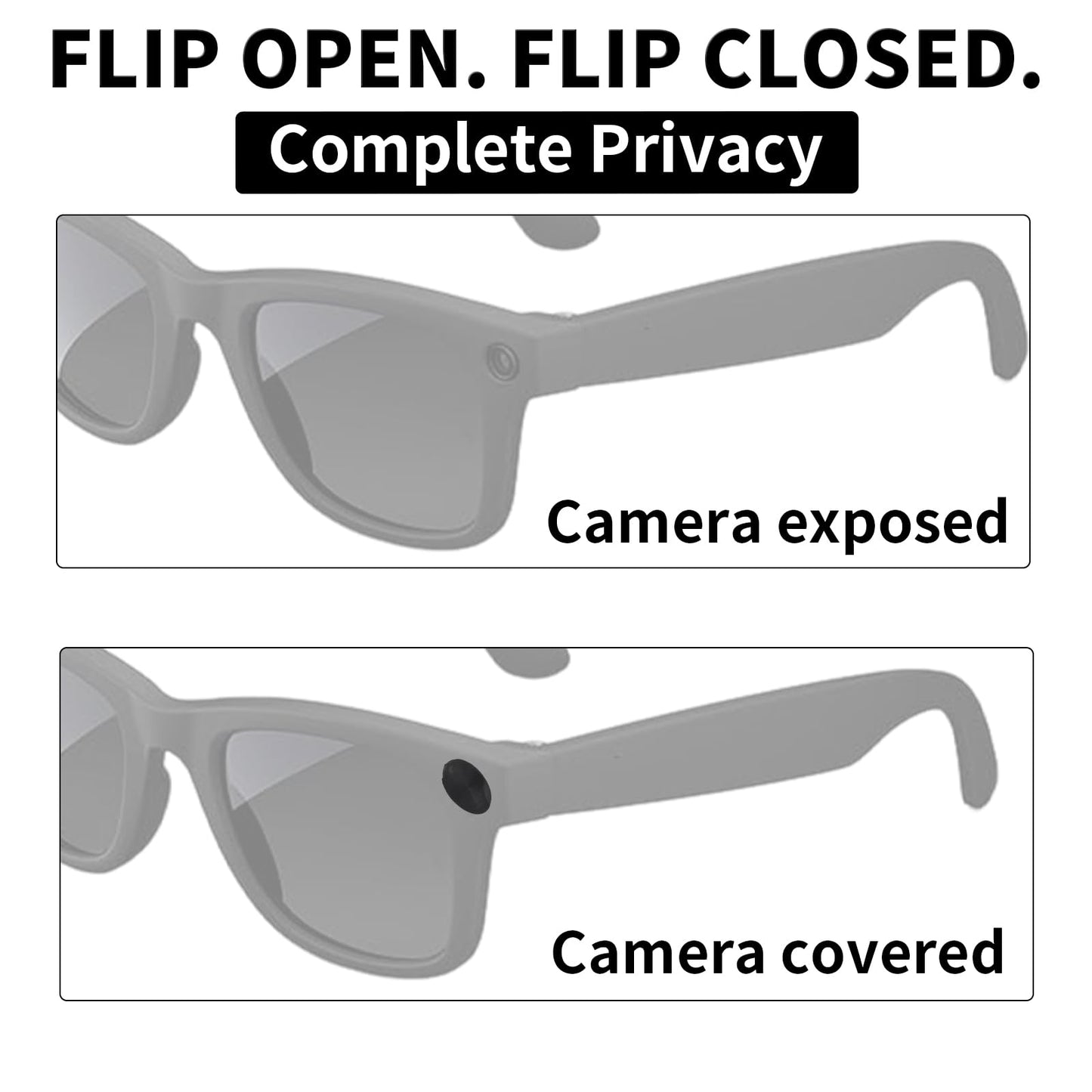 Glasses Accessories Set For Meta, Include 3 Flip-To-Open
