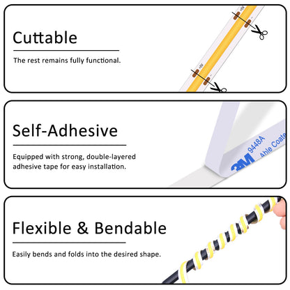 Strip Lights, 5V Usb Led Lighting Cob Short Led Strip Light White Flexible Not D