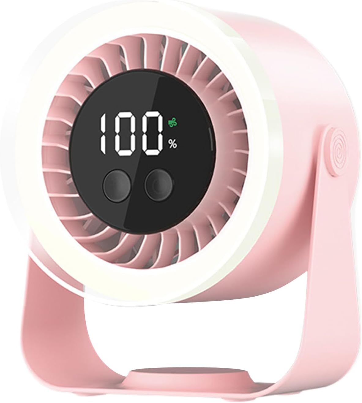Portable Desk Fan | USB Rechargeable with 10-Speed Quiet Operation | Compact Design for Efficient Cooling