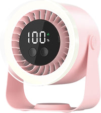 Portable Desk Fan | USB Rechargeable with 10-Speed Quiet Operation | Compact Design for Efficient Cooling