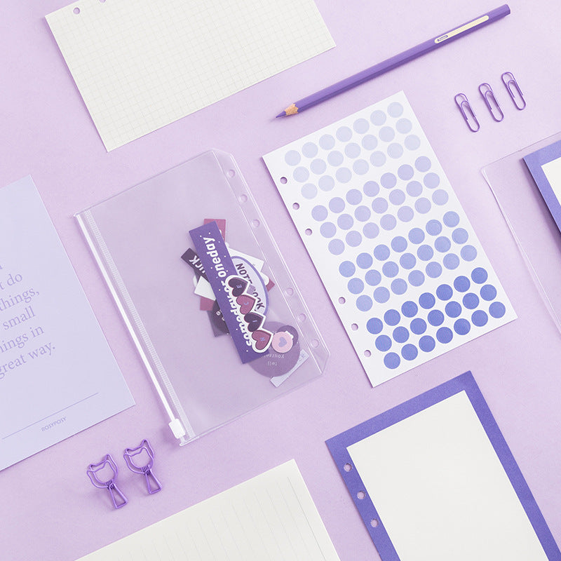Cahier amovible transparent en PVC