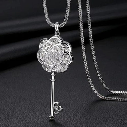 Crystal tassel necklace clothing accessories