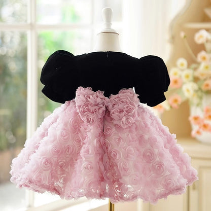 Robe de princesse parapluie douce française pour filles