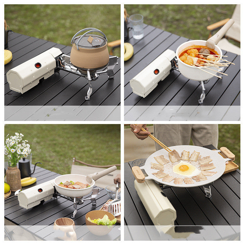 Camping Gas Stove – Portable Folding Cassette Stove for Outdoor Cooking, Hiking and Survival