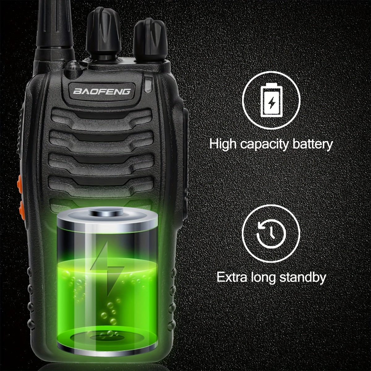 Talkies-walkies longue portée pour adultes, radios bidirectionnelles rechargeables avec oreillettes