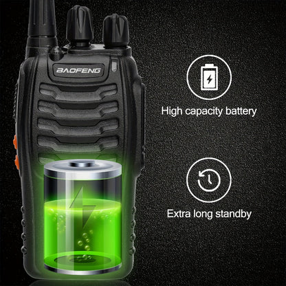Long Range Walkie Talkies for Adults, Rechargeable 2-Way Radios with Earpieces