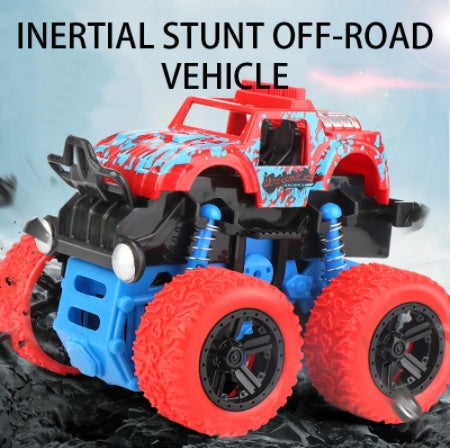 Jouet pour enfants Véhicule tout-terrain de cascade Véhicule tout-terrain inertiel à quatre roues motrices Voiture de cascade dynamique à retournement Voiture anti-chute à rétrofriction