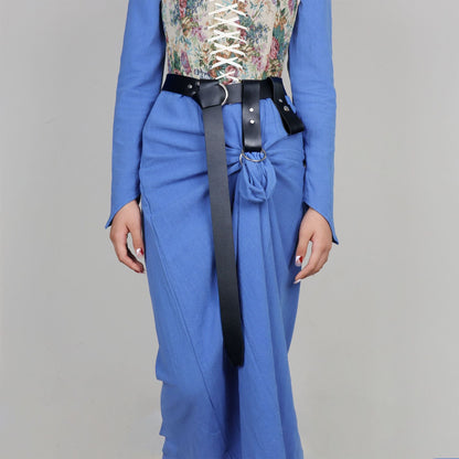 Leather Metal Double Ring Rural Clothing