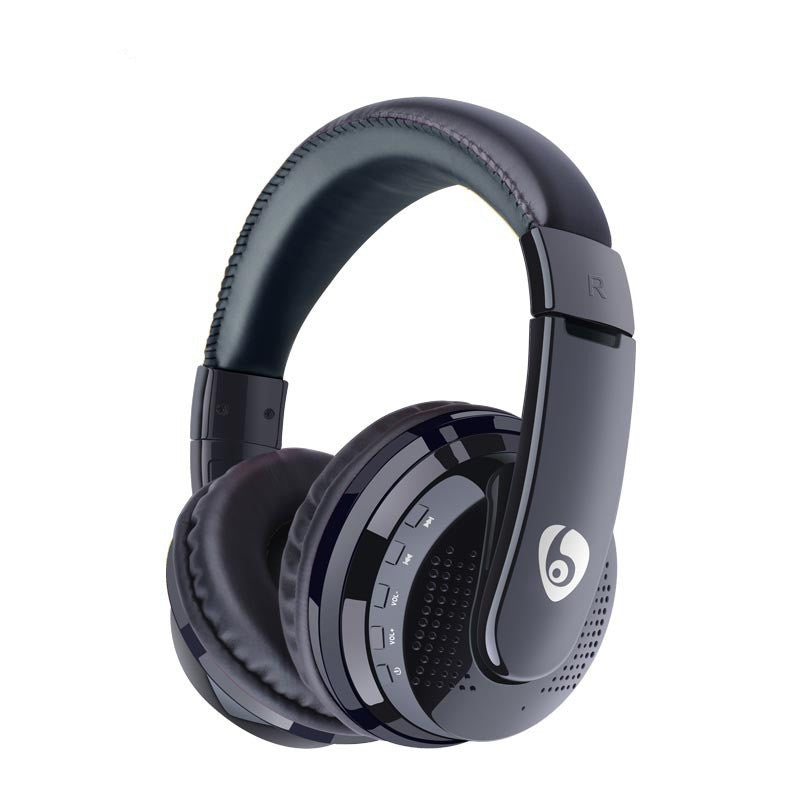 Auriculares inalámbricos azules de diadema