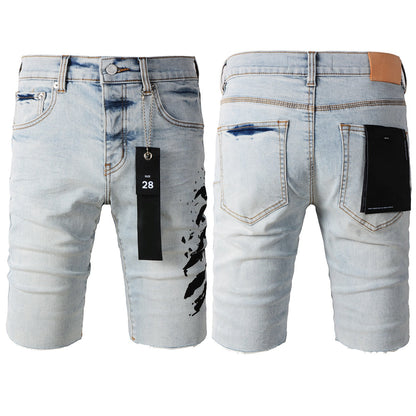 Personal Leisure Washed Light Color All-matching Jeans