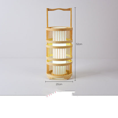 Store Bed And Breakfast Bedroom Bamboo Floor Lamp