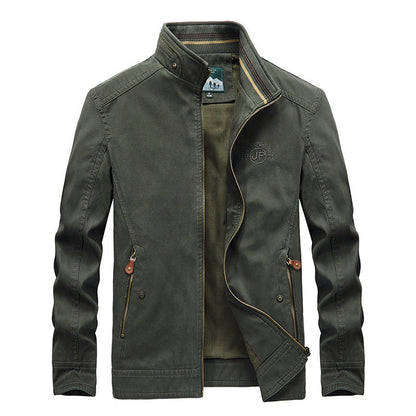 New Men's Casual Jacket Plus Size Stand Collar