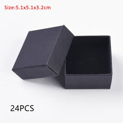 Caja de regalo de cartón rectangular para joyería