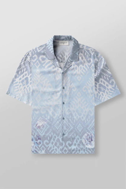 Printed Casual Loose Short Sleeves Top