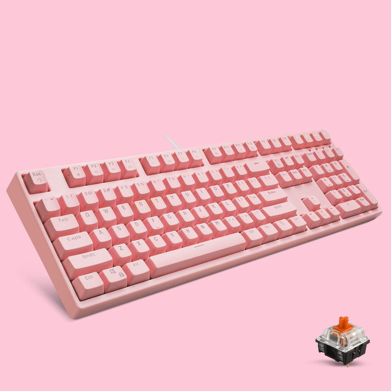 Teclado mecánico para computadora de escritorio Cute Girl